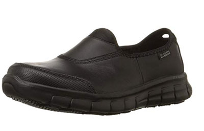 2-Skechers-Womens-Sure-Track-Slip-Resistant-Slip-On-Work-Shoes
